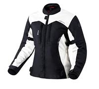 OZONE MOTO Delta IV Lady Chaqueta de moto textil para mujer Protectores de codos y hombros de membrana 3 canales de ventilación Elementos reflectantes 4 bolsillos