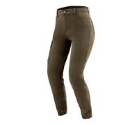 OZONE MOTO Jane Lady Pantalones Vaqueros de Moto Mujer | Forro de Fibra Aramida | Protectores de Rodilla Nivel 2 | Bolsillos para Protectores de Cadera y Coxis | Bolsillo Cargo | Jogger Fit