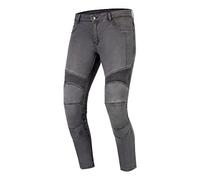 OZONE MOTO Roxy Lady Pantalones Vaqueros de Moto Mujer | Forro de Fibra Aramida | Protectores de Rodilla Nivel 2 | Bolsillos para Protectores de Cadera y Coxis | Inserciones Elásticas | Slim Fit