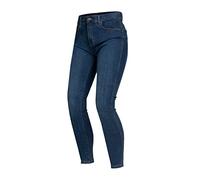 OZONE MOTO Striker Lady Jeans de Moto Mujer | Forro de Fibra Aramida | Protectores de Rodilla Flying Bats Nivel 2 | Bolsillos para Protectores de Cadera y Coxis | Slim Fit