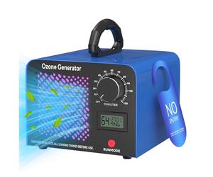 Ozono Generador 65,000 mg/h, Ozonizador Industrial O3 con Temporizador de 120 Min, Temperatura, Humedad, Dispositivo de Ozono Hasta 300㎡ O3 Ozonizador para Garajes, Apartamentos, Hoteles