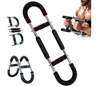 OZPPM Ejercitador De Pecho For Hombres, Ejercitador De Brazos Twister, Ejercitador De Brazos Twister En Forma De U, Ajustable En Tres Velocidades, Equipo De Fitness De Fuerza Corporal, For Pecho(Red)