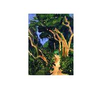 OZPWBVY Abstracto Impresión en Lienzo-Famosa Cuadros-Camino bosque entre árboles-Moderno Imagen Salon Dormitorio Oficina Decoracion 70x100cm Sin Marco