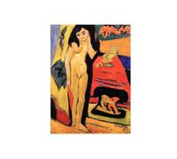 OZPWBVY Abstracto Impresión en Lienzo-Famosa Cuadros-Mujer tras telón-Moderno Imagen Salon Dormitorio Oficina Decoracion 50x70cm Sin Marco