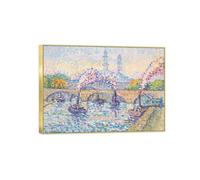 OZPWBVY Marco Dorado Imagen en Lienzo Listo para Colgar-Paisaje Cuadros-Vista del río-Moderno Salon Dormitorio Oficina Decoracion 80x115cm31x45in