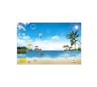 OZPWBVY Naturaleza Impresión Imagen en Lienzo-Barco playa Mar-Paisaje Cuadros Arte Mural-Decorativo Moderno para Salon 50x75cm Sin Marco