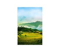 OZPWBVY Naturaleza Impresión Imagen en Lienzo-Campo Montaña-Paisaje Cuadros Arte Mural-Decorativo Moderno para Salon 80x120cm Sin Marco