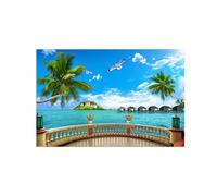 OZPWBVY Naturaleza Impresión Imagen en Lienzo-Casa Terraza Mar-Paisaje Cuadros Arte Mural-Decorativo Moderno para Salon 20x30cm Sin Marco