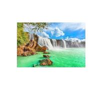 OZPWBVY Naturaleza Impresión Imagen en Lienzo-Lago Cascata-Paisaje Cuadros Arte Mural-Decorativo Moderno para Salon 30x45cm Sin Marco