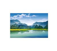 OZPWBVY Naturaleza Impresión Imagen en Lienzo-Lago Montaña-Paisaje Cuadros Arte Mural-Decorativo Moderno para Salon 30x45cm Sin Marco