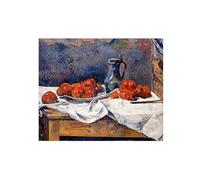 OZPWBVY Naturaleza Muerta Cuadro sobre Lienzo-Famosos Pintura para Comedor Salon-Tomates en Table-Decoración Cocina Vintage 50x60cm20x24in Sin Marco