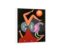 OZPWBVY Victor Brauner Famosa Impresión en Lienzo Listo para Colgar-Invitación al vuelo-Marco Blanco Cuadros Decoracion Salon 90x108cm35x42in