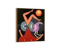 OZPWBVY Victor Brauner Famosa Impresión en Lienzo Listo para Colgar-Invitación al vuelo-Marco de Madera Cuadros Decoracion Salon 70x85cm27x33in