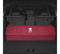 OZQWYF Coche Caja de Almacenamiento de Maletero para Peugeot 508 I 2011 2012 2013 2014 2015 2016 2017 2018 Plegable Organizador Impermeable Emblema Bolsa de Maletero Accesorios,B-Red