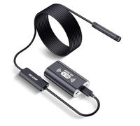 OZSSD Cámara endoscopio inalámbrica, herramientas de boroscopio HD 1200P con 8 luces LED ajustables, inspección de boroscopio WiFi de 8 mm, 2.0 megapíxeles, IP68 impermeable, negro: 10 m