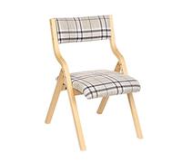 OZSSLJJ Kitchen Dining Chairs, plegable de algodón y lino Backrest Chair Home Use Dorm Room Desk Leisure Meeting Balcony Chair(B)
