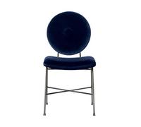 OZSSLJJ Silla de comedor de terciopelo suave, Nurseries Waiting Areas Guest Room Parties Banquets Vacation Home Modern Design Dining Chair (azul)