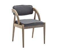 OZSSLJJ Sillas de comedor de cocina, lino de madera maciza occidental, restaurante occidental, hotel, descanso, café, reception chair (gris, B)