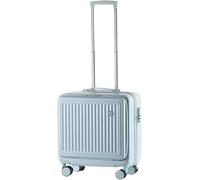 OZSSLJJ Small Carry On Luggage Front Cover Full Open Suitcase Checked(Blue,20inch)