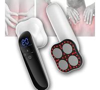 OZTYSGXM Dispositivo Fisioterapia Ultrasónica, Masajeador Facial RF 4 en 1 Inalámbrico 3 Modos y 10 Niveles Intensidad para Rostro, Abdomen, Cintura, Brazos, Piernas y Glúteos,White