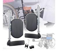 OZTYSGXM Reposapiernas Universal para Silla Ruedas con ReposapiéS Acolchado, áNgulo Ajustable 90°-180° Elevadores Reposapiernas para Silla Ruedas, FáCil Limpieza,1 Pair