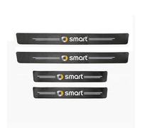 OZWALN 4 Piezas Coche Pegatina Protectora Umbral Puerta para Smart 451 Brabus Smart 453 fortwo forfour Fibra de Carbono Estribos Protectores de Borde Lateral de Puerta