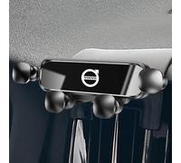 OZWALN Coche Soporte para Teléfono para Volvo XC40 2020 2021 2022 2023 2024 Emblema Ajustable Universal Rotación de 360° Soporte de Navegación Accesorios,Black