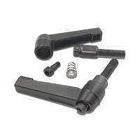 OZXLH 2 Piezas M6/M8/M10/M12 Palanca de sujeción maquinaria manija Ajustable Bloqueo Perilla Rosca Macho Externa Tornillos hexagonales(16mm,M6)