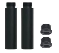 OZXNO 2 tubos de extensión de soporte de micrófono de 5/8 pulgadas con 2 adaptadores de 3/8 a 5/8 pulgadas para soporte de escritorio