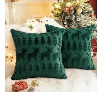 OZXVXZO Juego de 2 Funda de Cojin Navidad, 45x45cm Fundas de Almohada Navideña Decoración Navideña de Cojines para Silla Sofá Dormitorio Salón Decoración del Hogar-B.