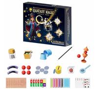 OZXVXZO Juego de Magia - Más de 90 Trucos de Magia para Niños, Juego de Magia Infantil con Varita Mágica e Instrucciones, Regalo Ideal para Niños, Niñas, Niños Pequeños, Principiantes