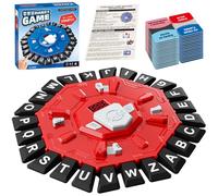 OZXVXZO Juego de Palabras, Juegos de Mesa para Niños y Adultos, Tormenta de Palabras, con 2 Modos, 24 Teclas, Letras Presionadas, 220 Categorías Temáticas, 2-8 Jugadores, Rojo
