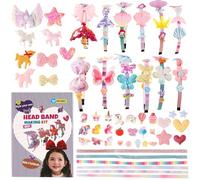 OZXVXZO Kit para Hacer Diademas d para Niñas,DIY Diadema Set para Niña, Kit Manualidades para Niñas, Diadema Manualidades,Regalo para Cumpleaños y Navidad