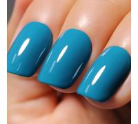 Ozzeal Esmalte de uñas de gel de 0.5 onzas líquidas, esmalte de uñas de gel azul turquesa para remojar LED UV, esmalte de uñas de gel para principiantes, salón de manicura, esmalte de uñas de gel en