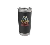 Ozzie Name Ozzie Personalized Name First Given Vaso térmico de acero inoxidable de doble pared