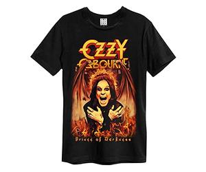 Ozzy Osbourne Amplified Collection - Prince of Darkness Hombre Camiseta Negro XXL, 100% algodón, Regular
