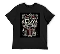 Ozzy Osbourne - Camiseta atlética de algodón elástico de manga corta para entrenamiento, Negro, S