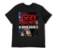 Ozzy Osbourne - Camiseta de algodón Pima de primera calidad, lujosa y suave de manga corta para máxima comodidad, Negro, XXL