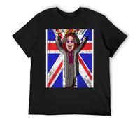 Ozzy Osbourne - Camiseta de manga corta de algodón con estampado gráfico de gran tamaño con diseño artístico atrevido, Negro, XXL