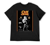 Ozzy Osbourne - Camiseta de manga corta de algodón, estilo retro, estilo deportivo, Negro, XL
