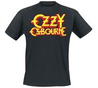 Ozzy Osbourne Classic Logo Hombre Camiseta Negro S 100% algodón Regular