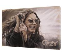 Ozzy Osbourne - Cuadro de dibujo de carbón para decoración del hogar