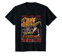 OZZY Osbourne Diary Tour Des Moines Iowa Camiseta, Niños, Negro, 6 años