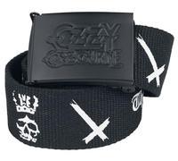 Ozzy Osbourne Logo Unisex Cinturón Negro 100% poliéster