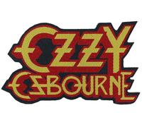Ozzy Osbourne - Ozzy Osbourne Logo Cut Out Unisex Parche rojo/naranja 100% poliéster