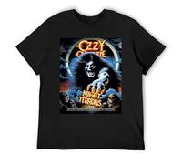 Ozzy Osbourne Quickdry - Camiseta deportiva de manga corta que absorbe la humedad, Negro, S