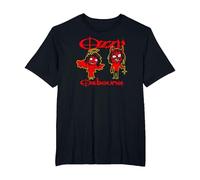 OZZY Osbourne Red Sketch Good Bad Camiseta, Hombre Tallas Grandes, Negro, 3X Alto