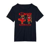 OZZY Osbourne Red Sketch Good Bad Camiseta, Mujer Tallas Grandes, Negro, 2XL Grande