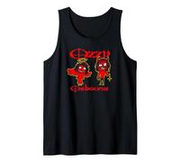 OZZY Osbourne Red Sketch Good Bad Camiseta sin Mangas, Hombre, Negro, S