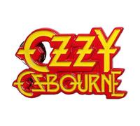 Ozzy Osbourne Stacked Logo Pin Badge One Size, rojo, Talla única